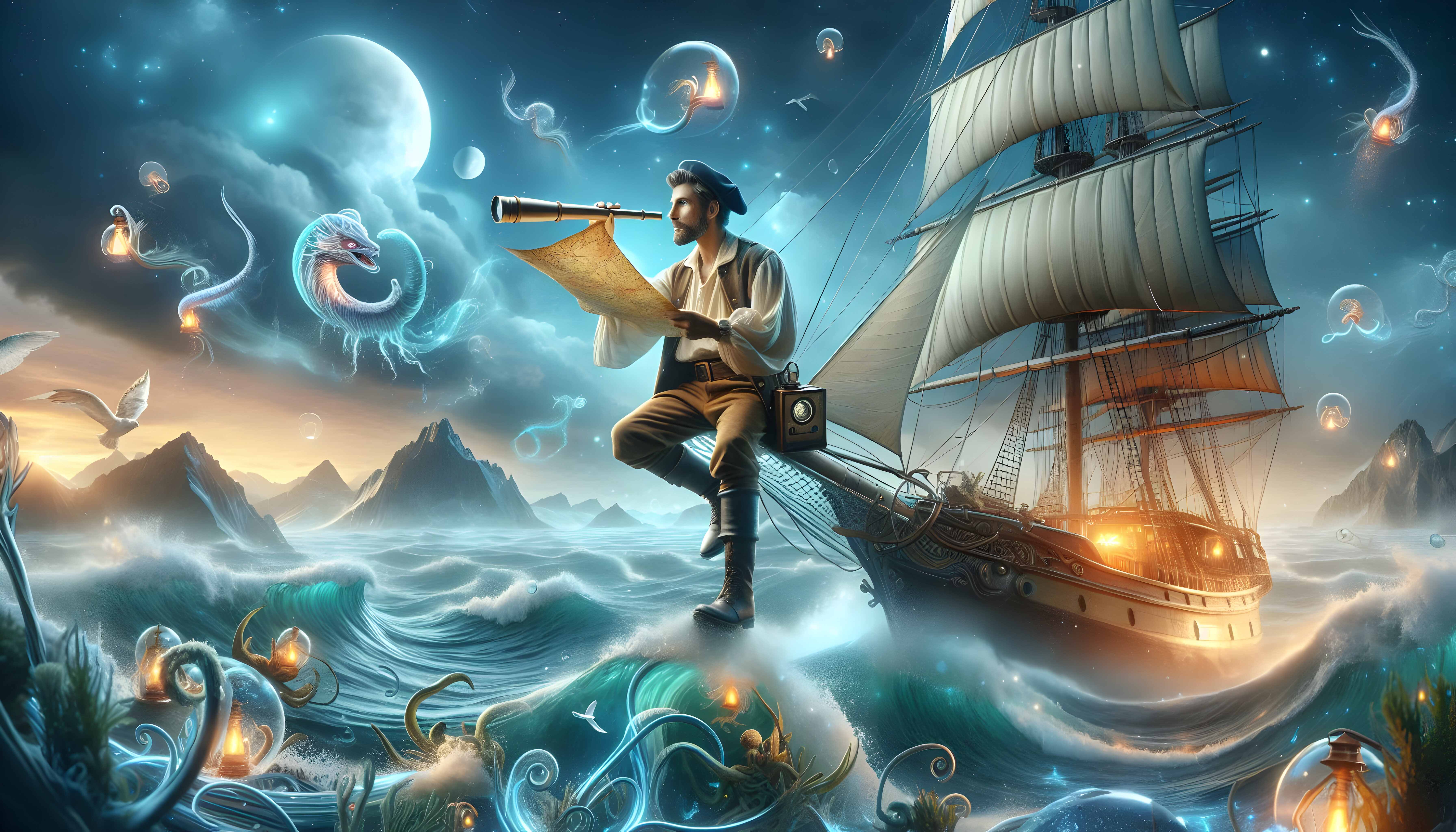 Символизм вымышленных морских приключений